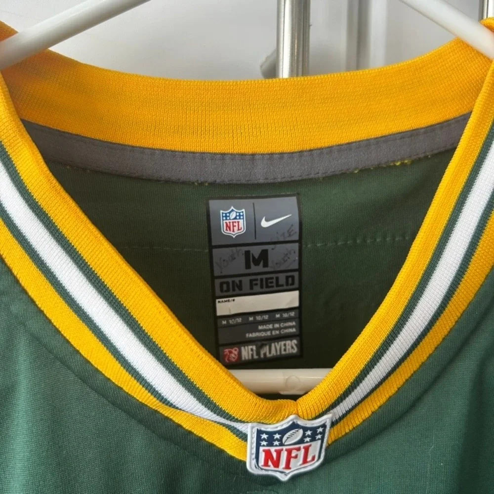 Nike Aaron Rodgers Green Bay Packers Jersey Youth Medium Green NFL 12 On Field